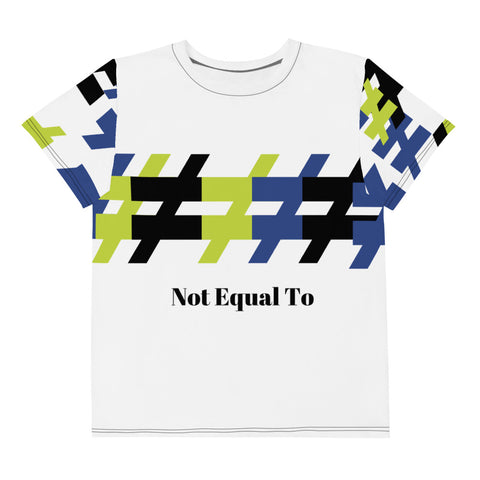 ≠ Not EQUAL To Front Colorful Dark All Over Youth T-Shirt