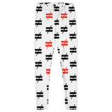 ≠ Not EQUAL To All Over Red and Black Leggings