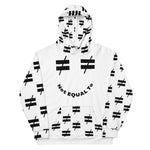 ≠ Smiley Face All Over (White) Unisex Hoodie