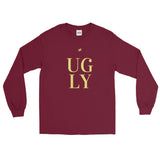 WH02 ≠ UGLY Stacked Logo Printed Long Sleeve Shirt
