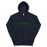 WH02 ≠A THREAT Green Logo Printed Hooded Sweatshirt