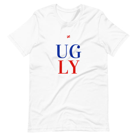 WH02 ≠ UGLY Stack Logo Printed Short-Sleeve Unisex T-Shirt