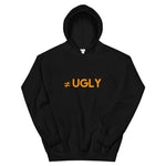 WH02 ≠ UGLY Logo Printed Unisex Hooded Sweatshirt