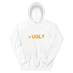 WH02 ≠ UGLY Logo Printed Unisex Hooded Sweatshirt